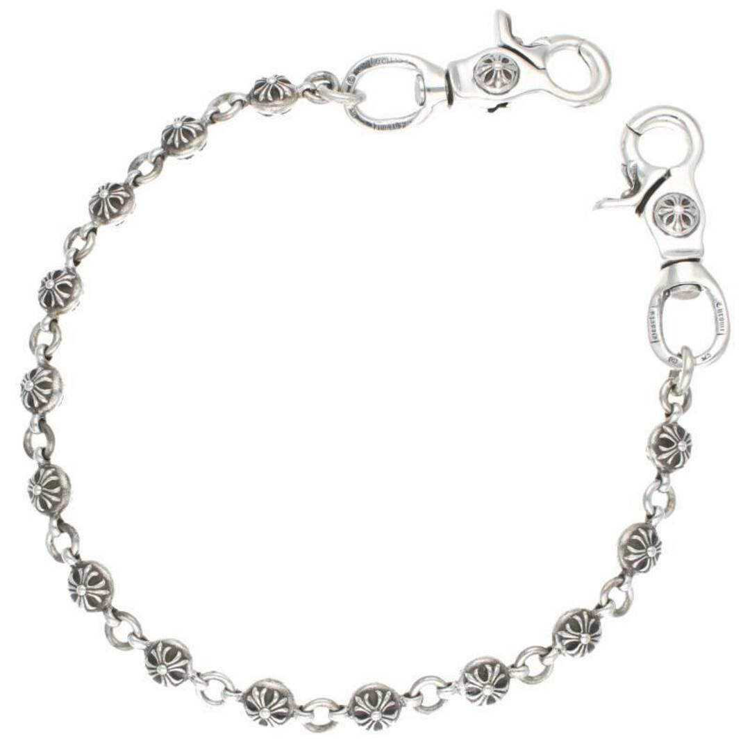 Chrome Hearts 2BALL SHORT-T/2 Clip Short #2 Cross Ball Silver Wallet Chain