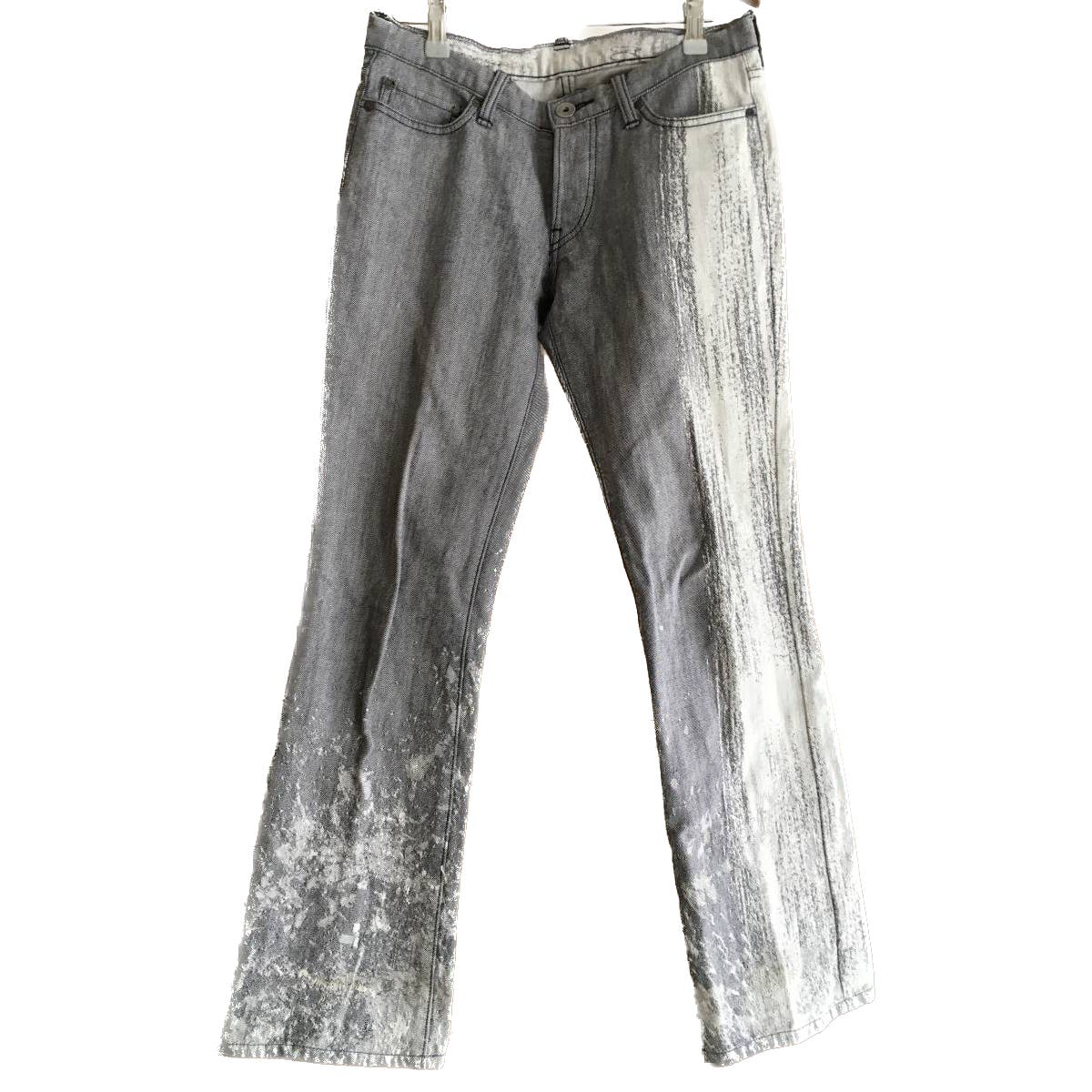 ISSEY MIYAKE A-POC Jacquard Denim Jeans