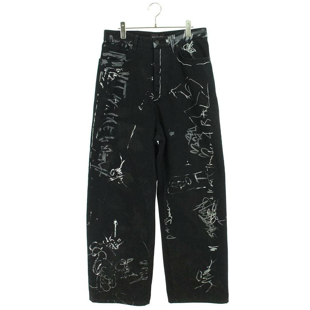 Balenciaga AW23 Graffiti baggy denim jeans