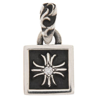 Thumbnail for Chrome Hearts Framed Plus Diamond Silver Necklace Pendant