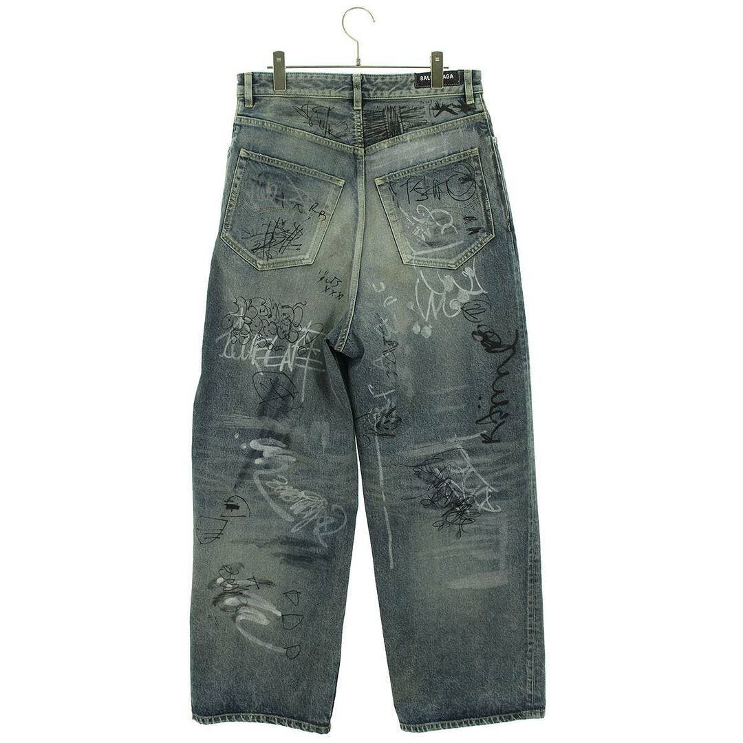 Balenciaga AW23 Graffiti baggy denim jeans