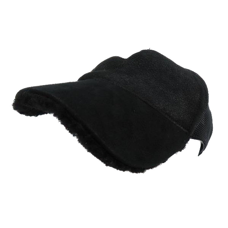 Prada sheepskin mesh cap