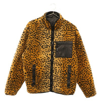 Thumbnail for Supreme 17AW Leopard Fleece Reversible Jacket Brown