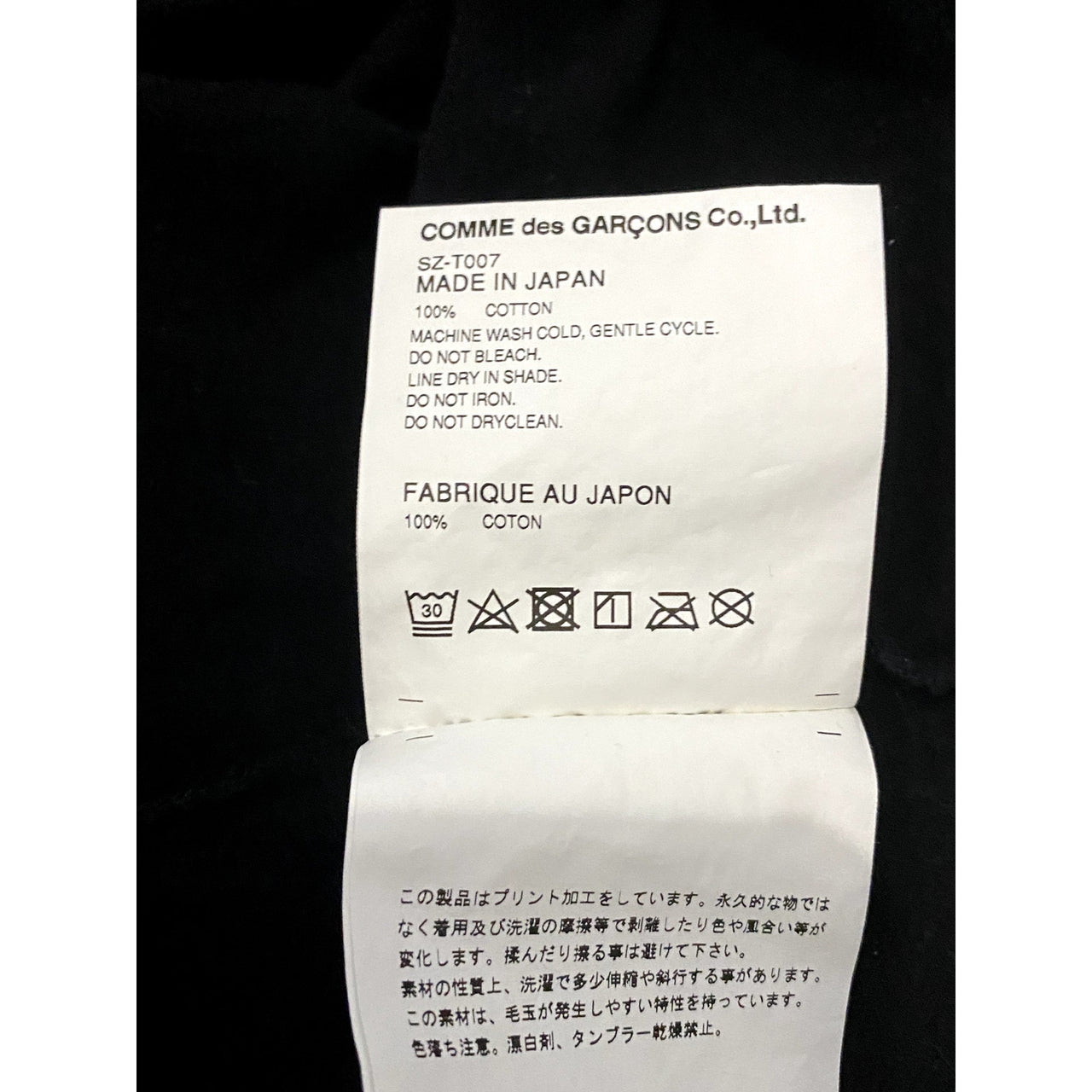 Cdg COMME des GARCONS Black Graphic Logo Longsleeve Tee