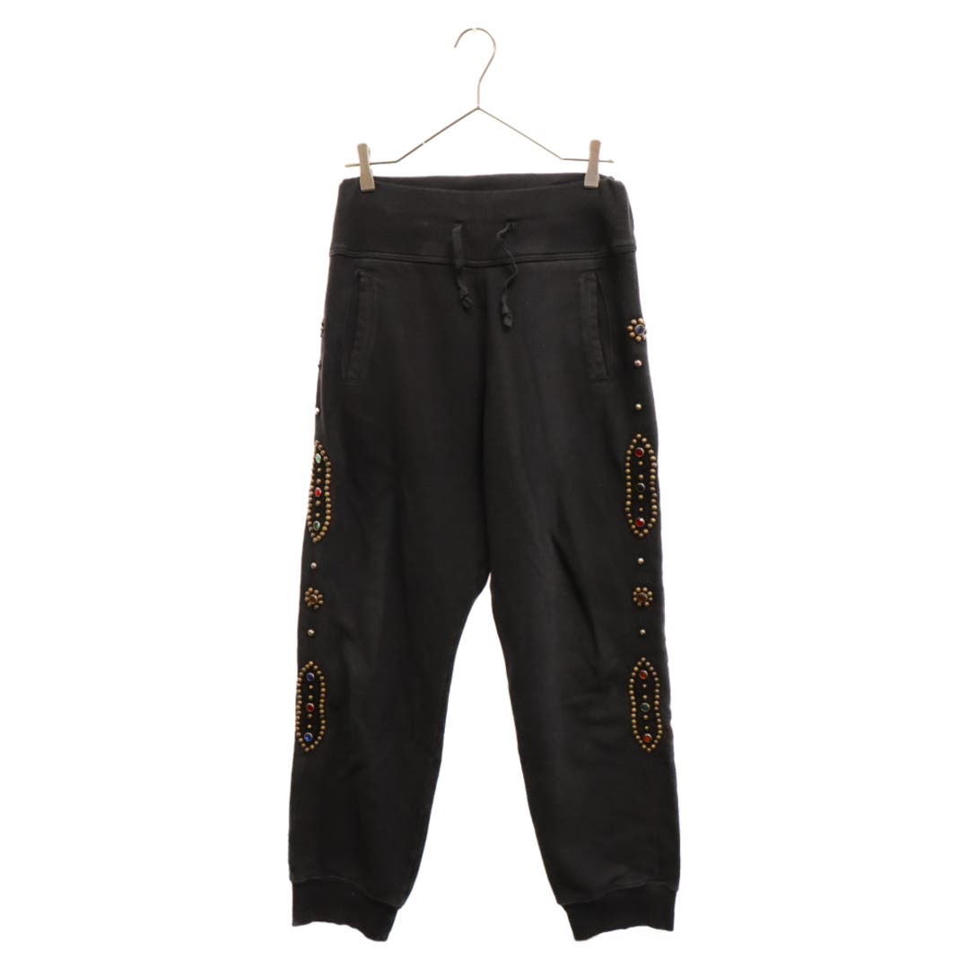 KAPITAL Fleece Studded Sweat Pants Black