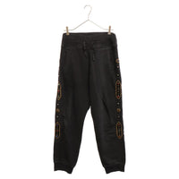 Thumbnail for KAPITAL Fleece Studded Sweat Pants Black