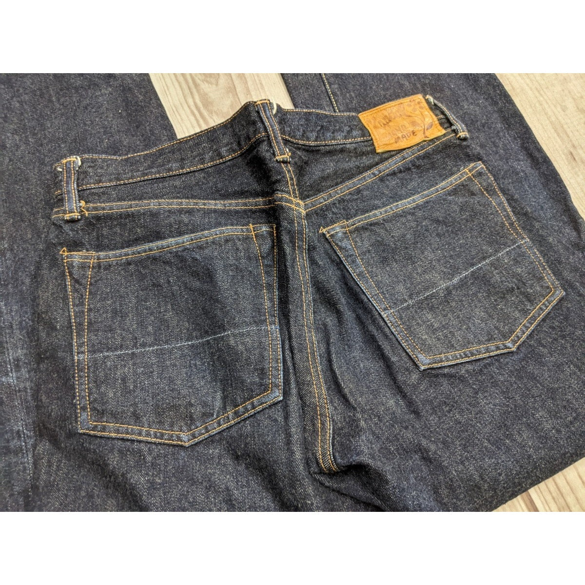 Kapital Rivet Selvedge Button Dark Blue Denim