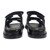 Thumbnail for Chanel Black Quilted Dad Round Toe Sandals