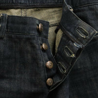 Thumbnail for Chrome Hearts Washed Cross Patch Fleur Knee Denim Jeans