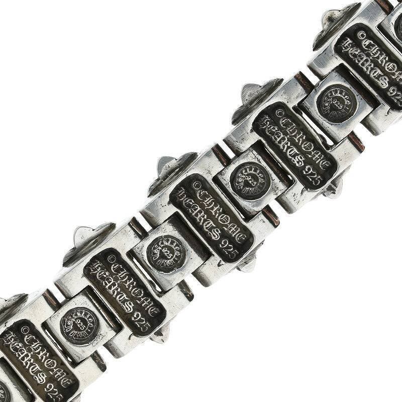 Chrome Hearts H Link Fleur Clip Silver Bracelet