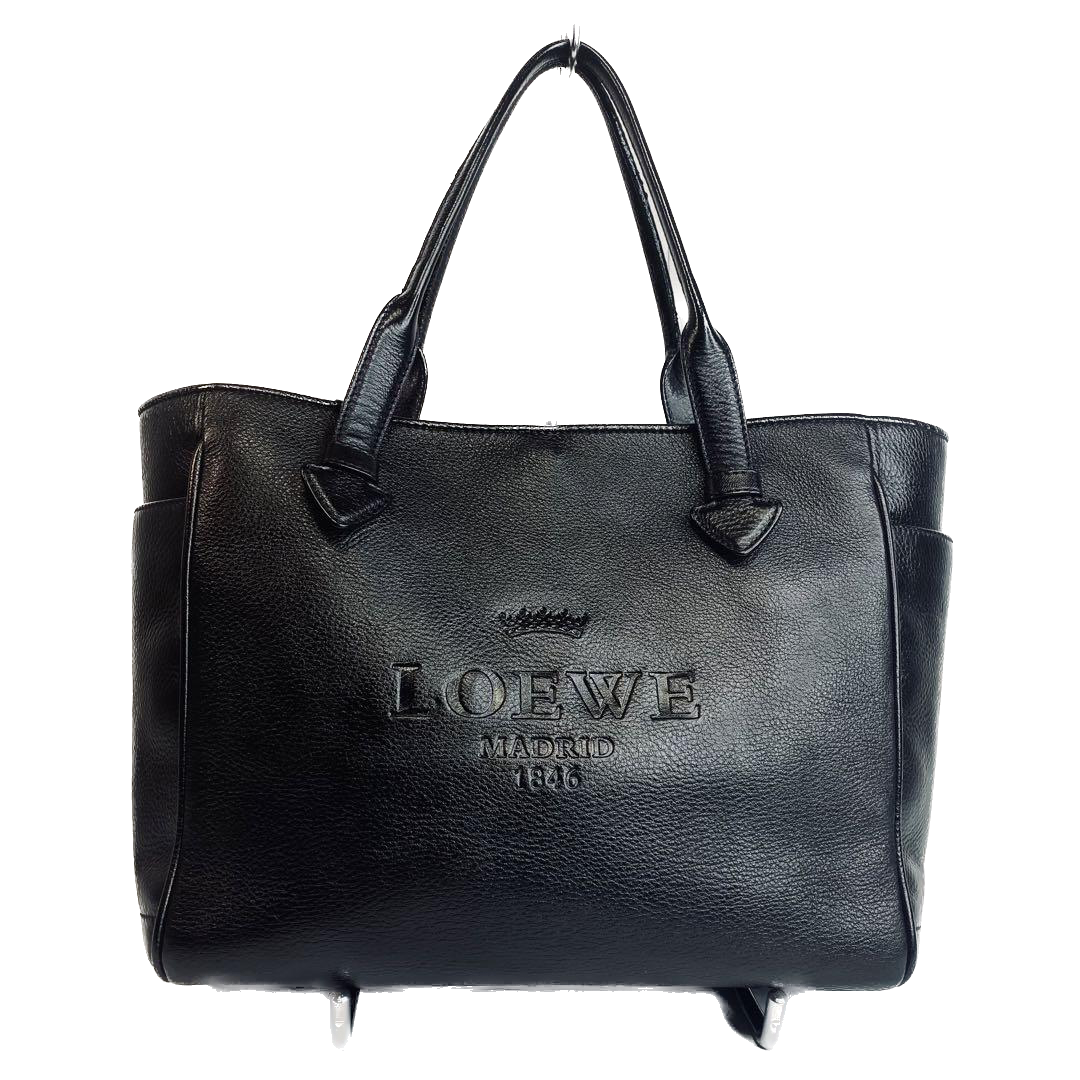 LOEWE Heritage tote bag A4 black commuting bag school bag