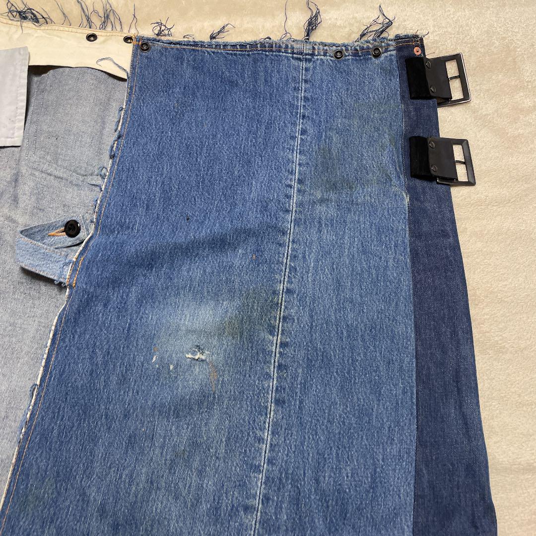 Needles Levis Remake Patchwork Skirt