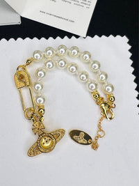 Thumbnail for Vivienne Westwood Safety Pin Pearl Bracelet