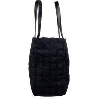 Thumbnail for Archive Chanel Quilted Black Travel Tote Bag