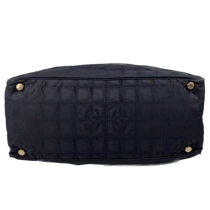 Archive Chanel Quilted Black Travel Tote Bag