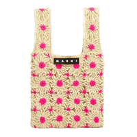 Thumbnail for Marni Crochet Floral Market Fish Tote Bag