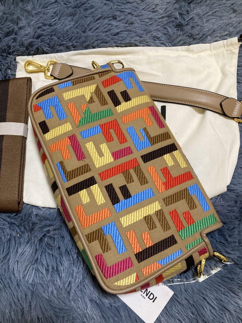 Rare Multicolour Fendi Baguette Shoulder Bag