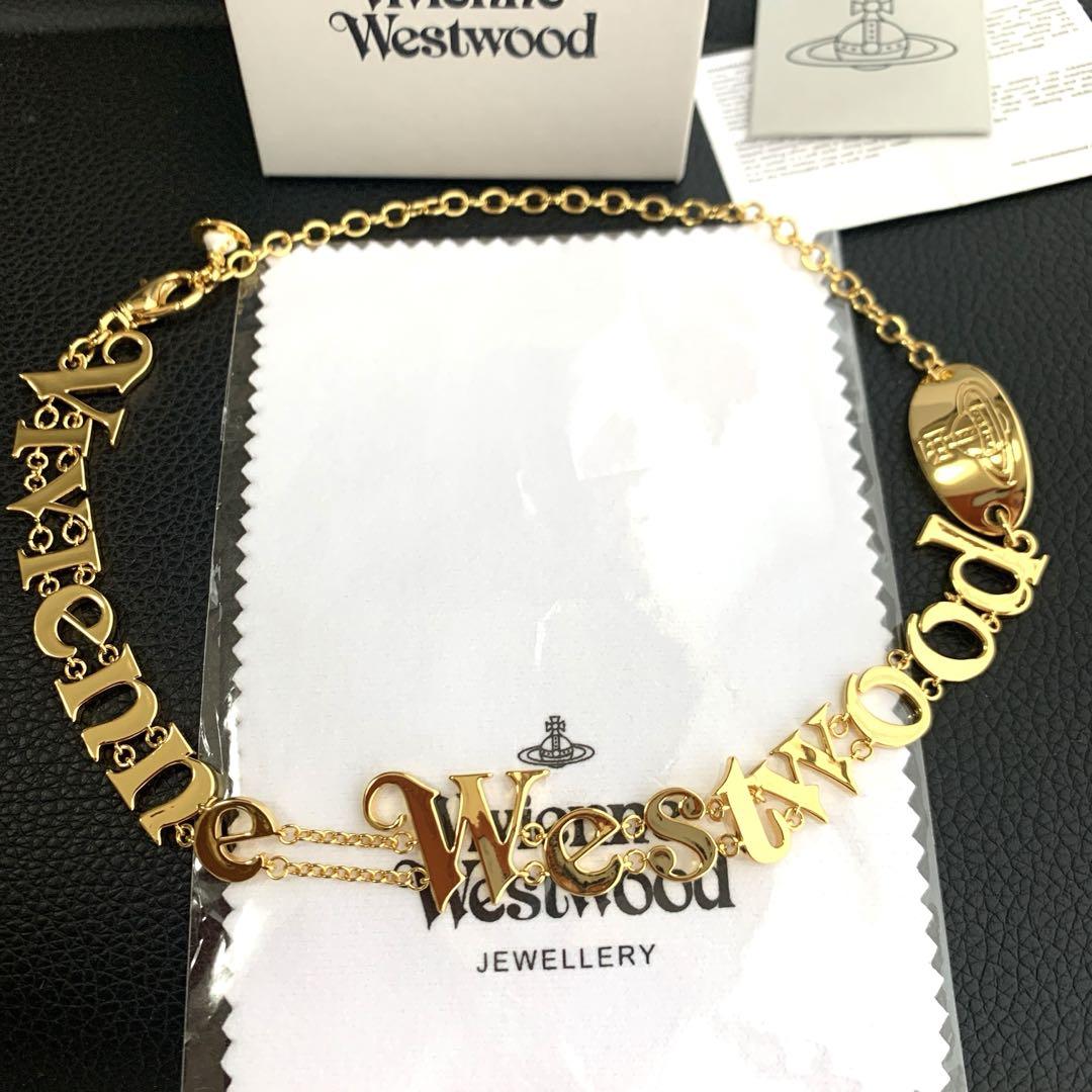 Vivienne Westwood RAIMUNDA Spellout Logo Necklace