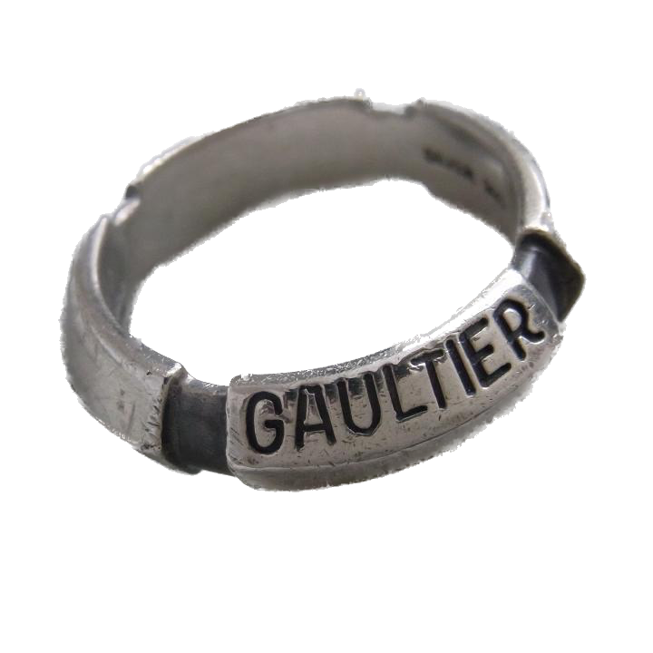 Jean Paul Gaultier Engraved Logo Ring