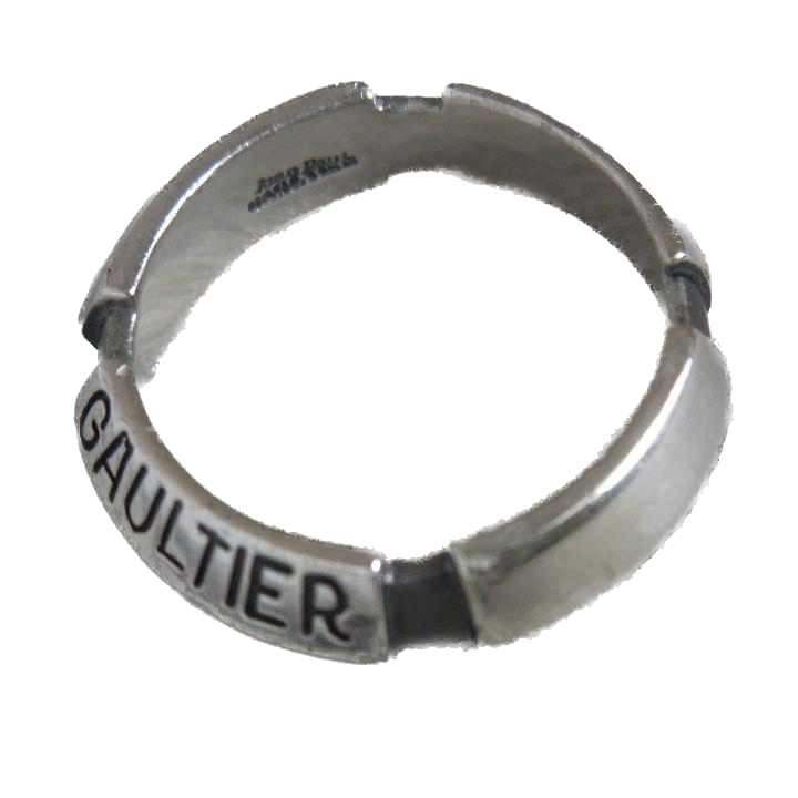 Jean Paul Gaultier Engraved Logo Ring