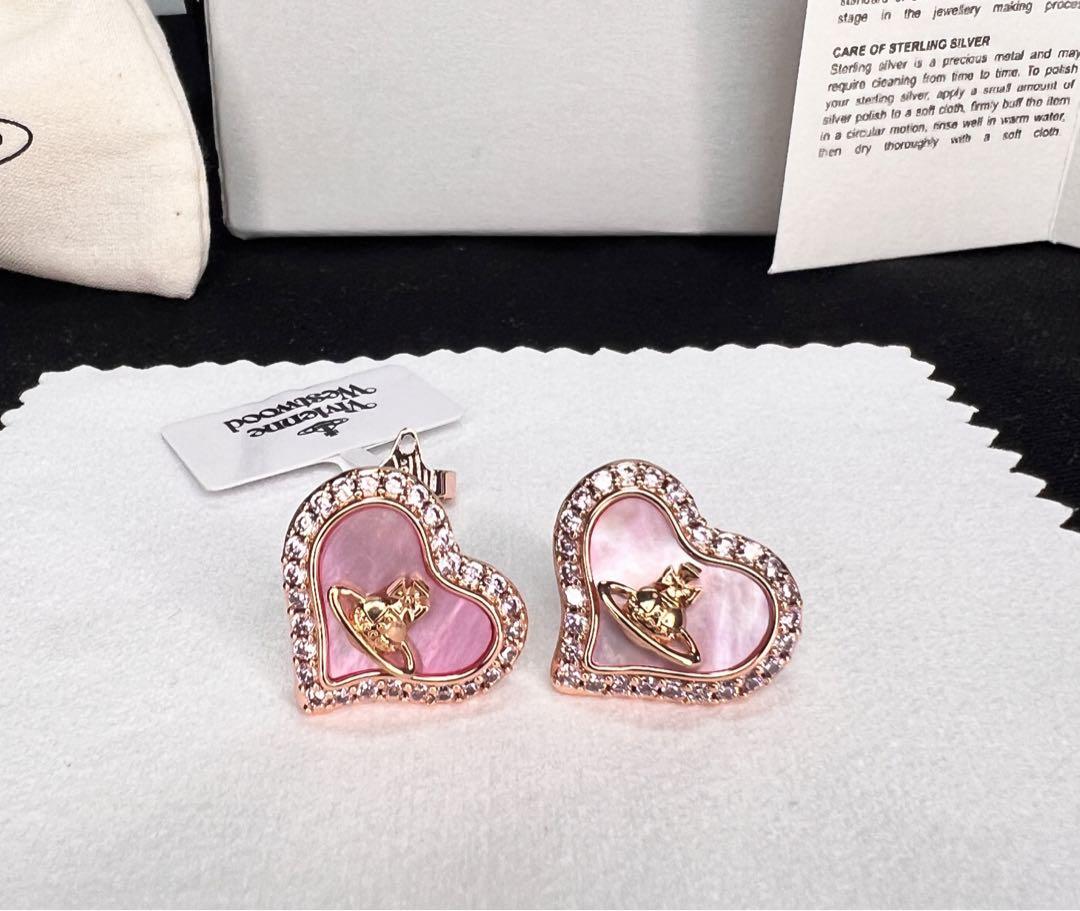 Vivienne Westwood PETRA Embellished Heart Earrings