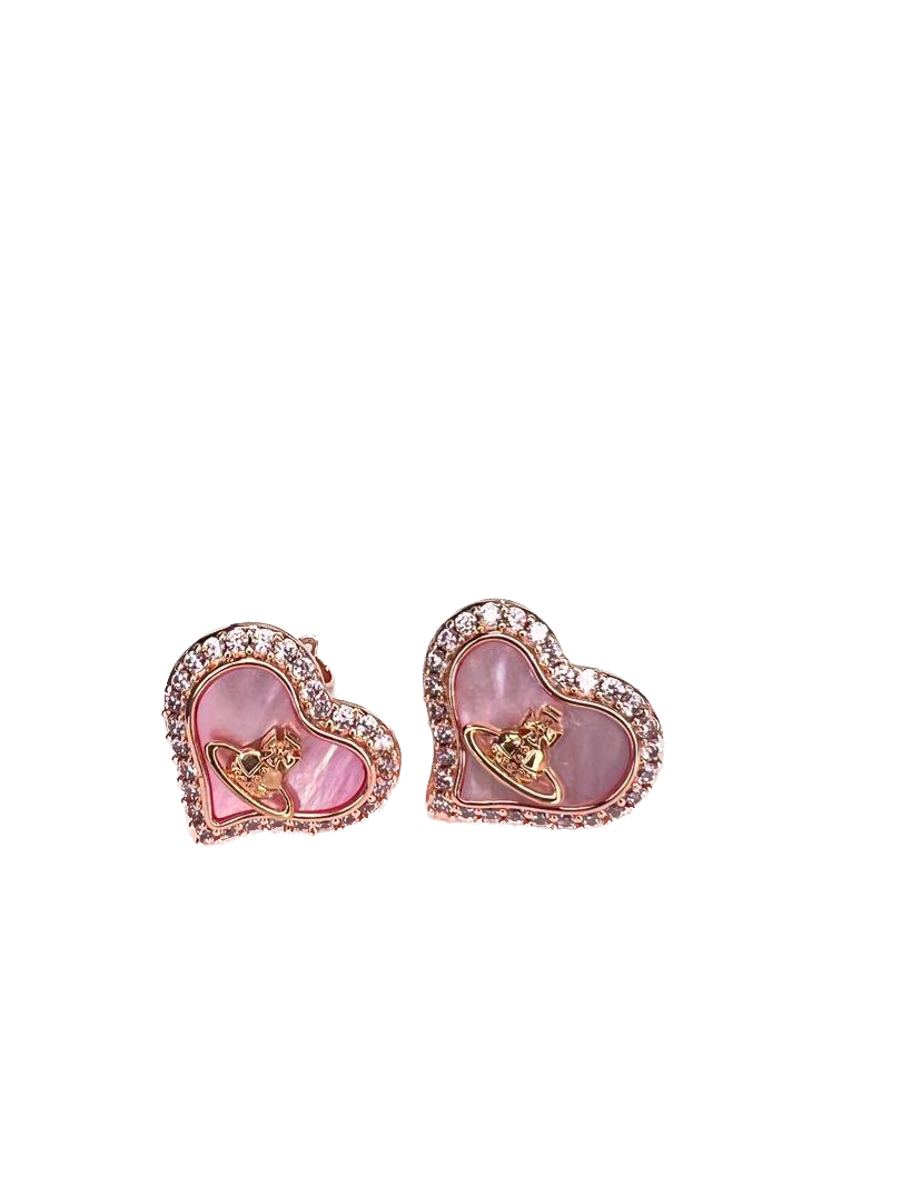 Vivienne Westwood PETRA Embellished Heart Earrings