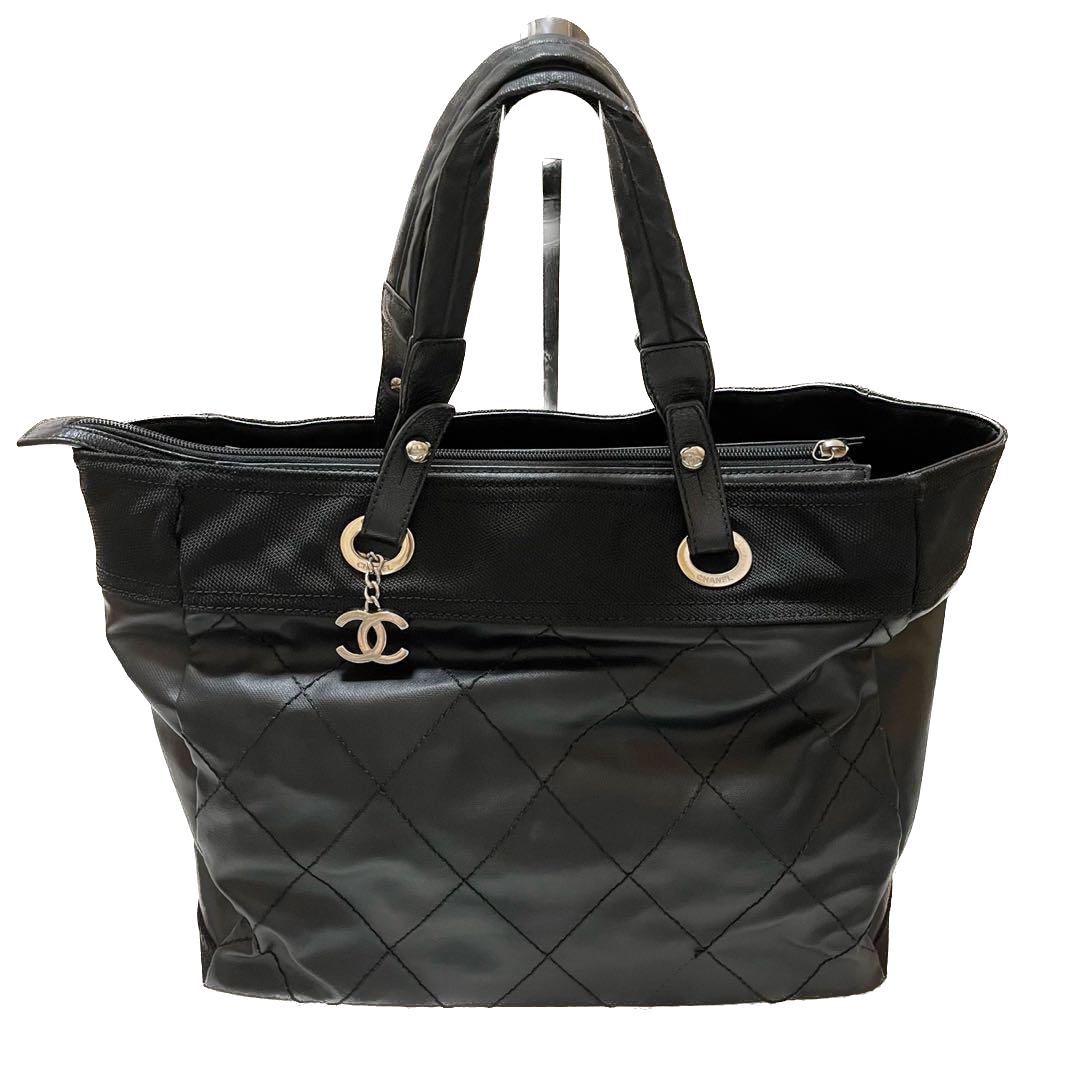 Chanel Paris Biarritz Black Tote Bag