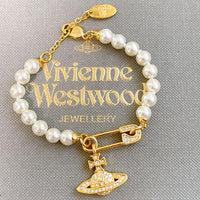 Thumbnail for Vivienne Westwood LUCRECE pearl Safety Pin Bracelet