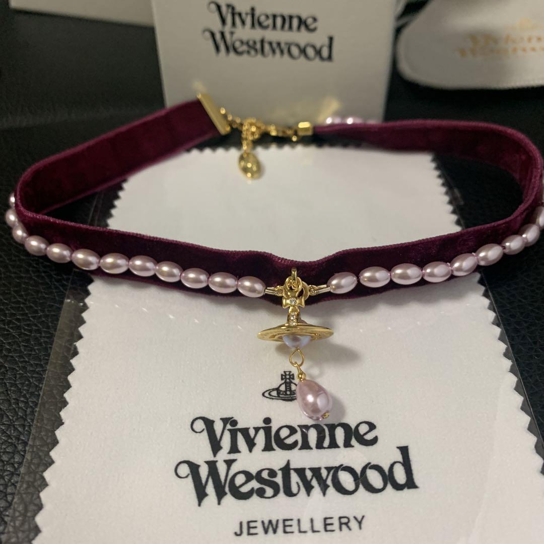 Vivienne Westwood Aleksa Pearl Choker Necklace