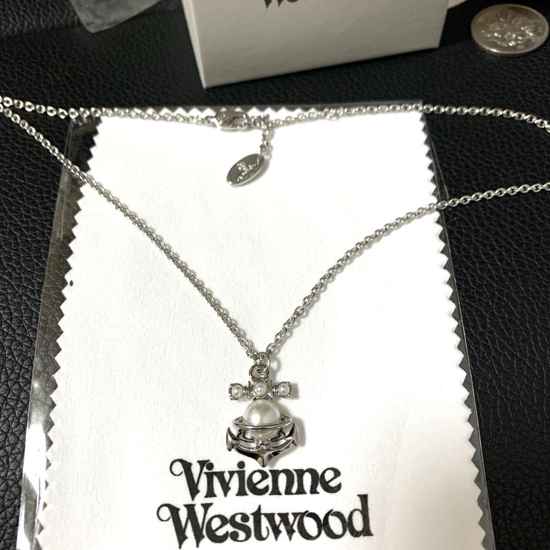 Vivienne Westwood MARIALENA Anchor Pearl Necklace