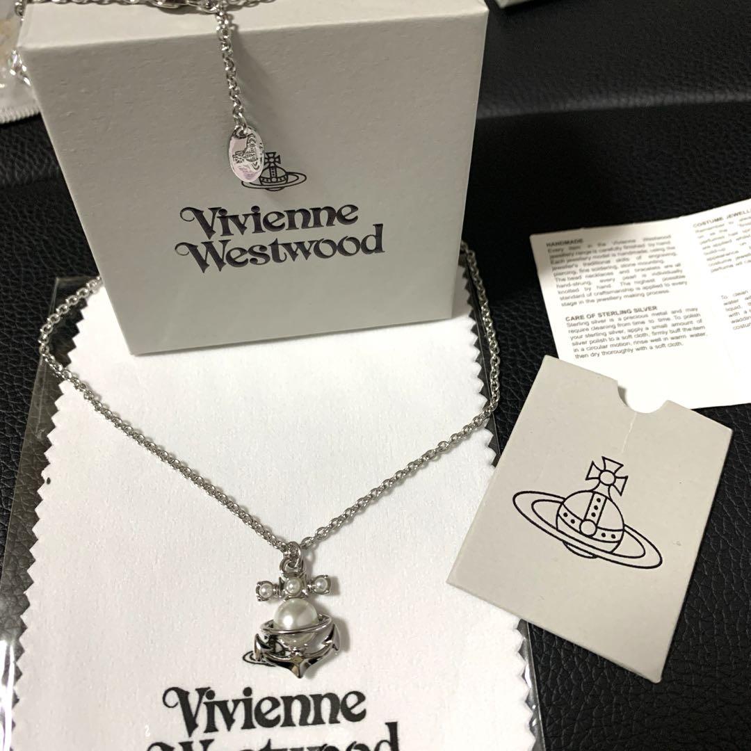 Vivienne Westwood MARIALENA Anchor Pearl Necklace