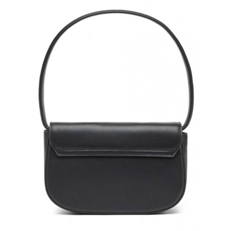 Diesel 1DR crossbody side bag in black leather