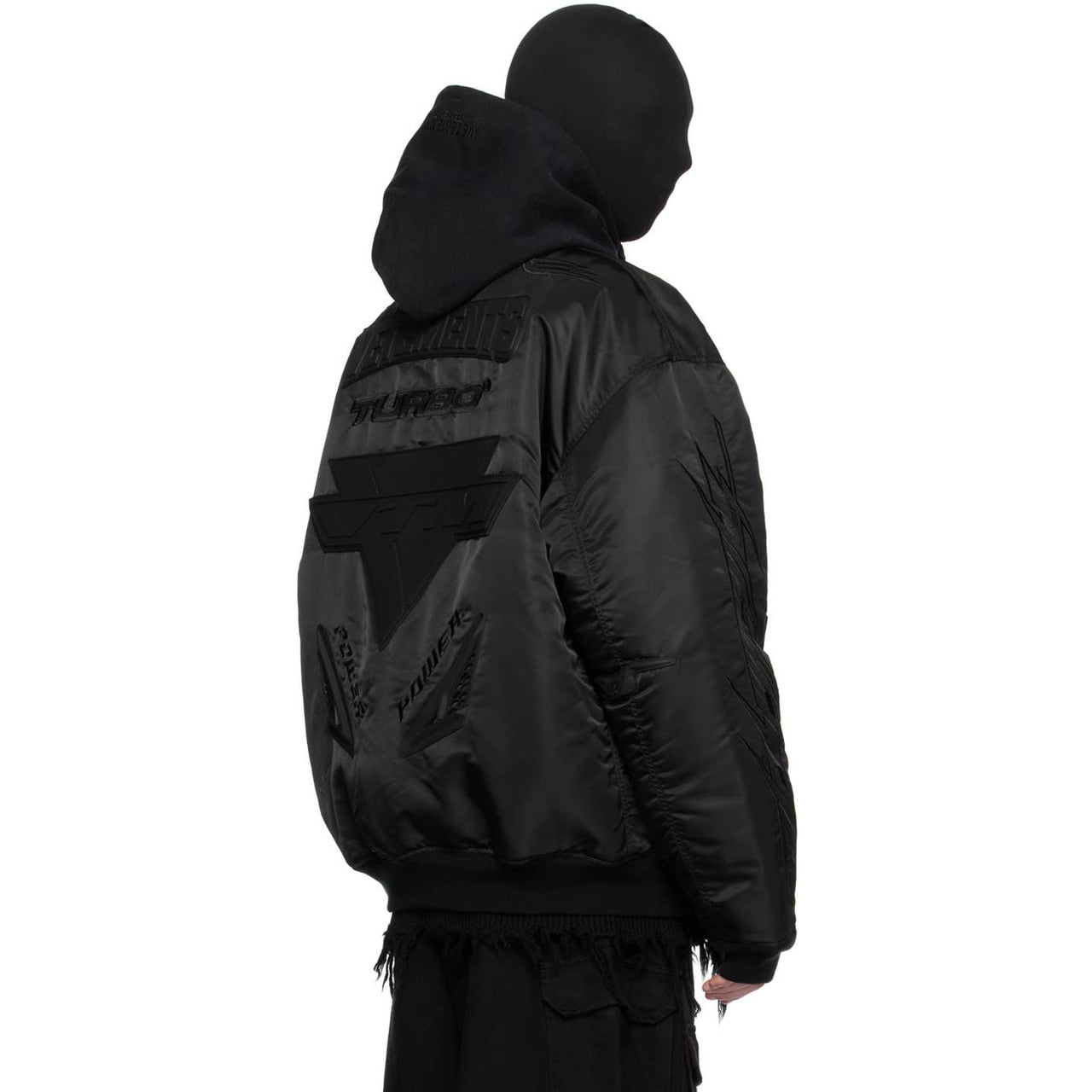 AW23 VETEMENTS Blackout Racing Bomber Jacket