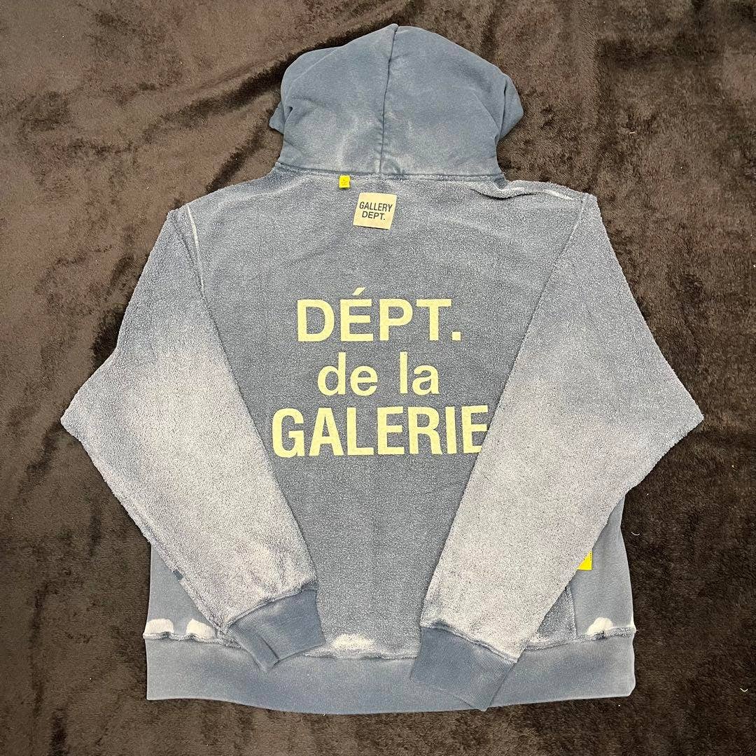 Gallery Dept reversible Black / Blue Hoodie Parka