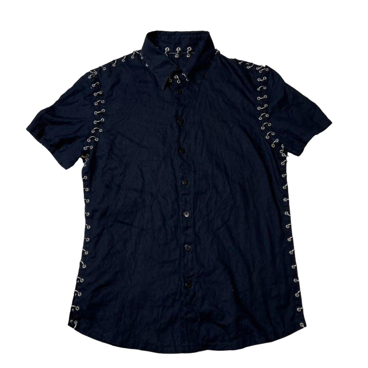 Jean Paul Gaultier archive metal ring short sleeve shirt