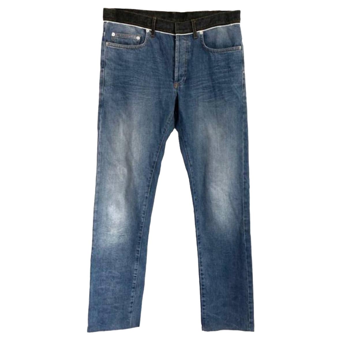 Dior HOMME Archive Contrast Waistband Denim