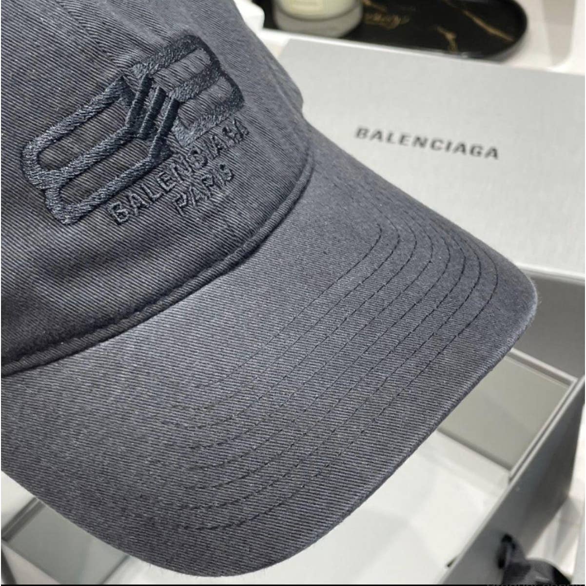 Balenciaga Cotton Logo Cap BB PARIS ICON