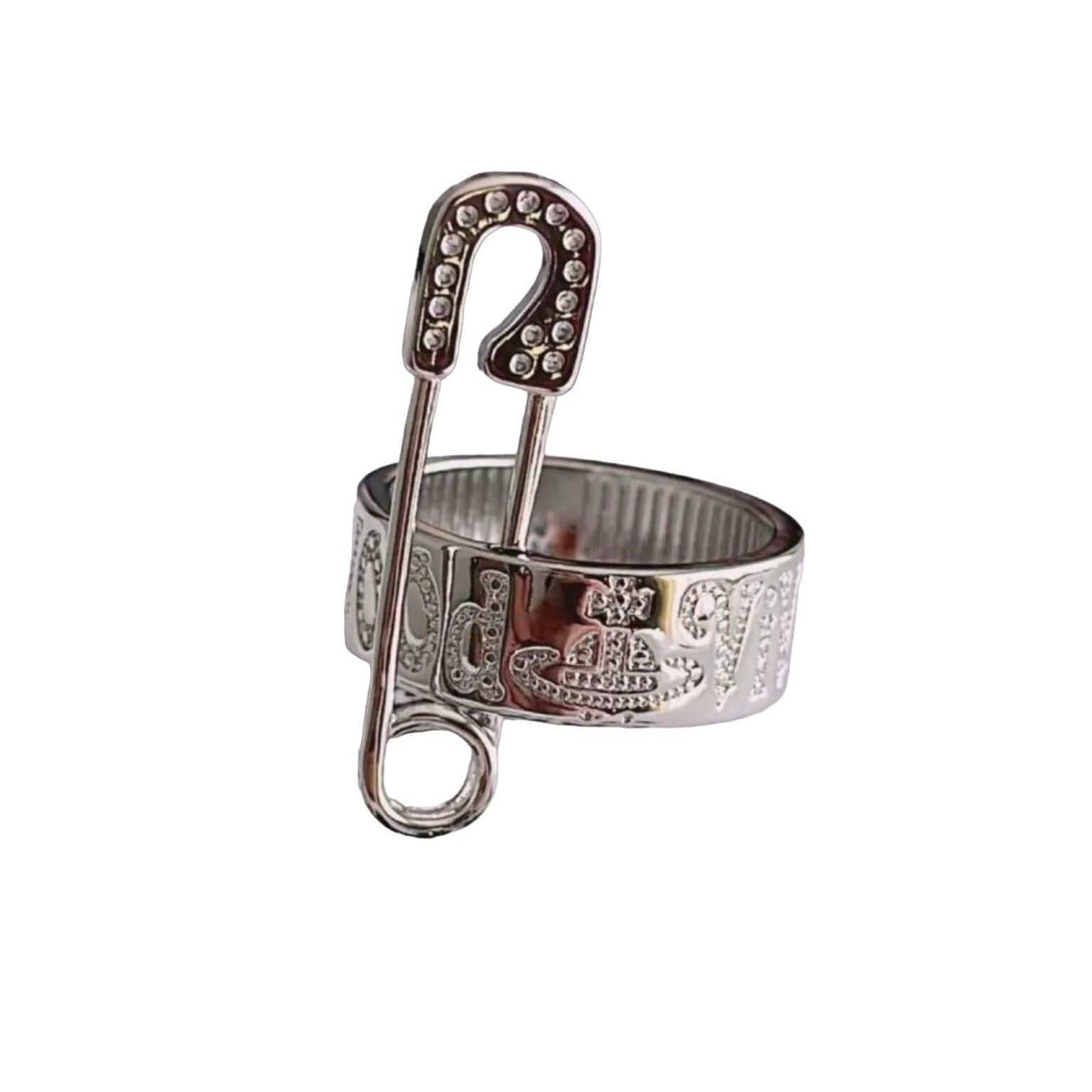 Vivienne Westwood Saftety Pin Silver Ring