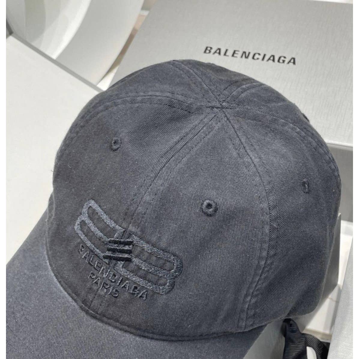 Balenciaga Cotton Logo Cap BB PARIS ICON