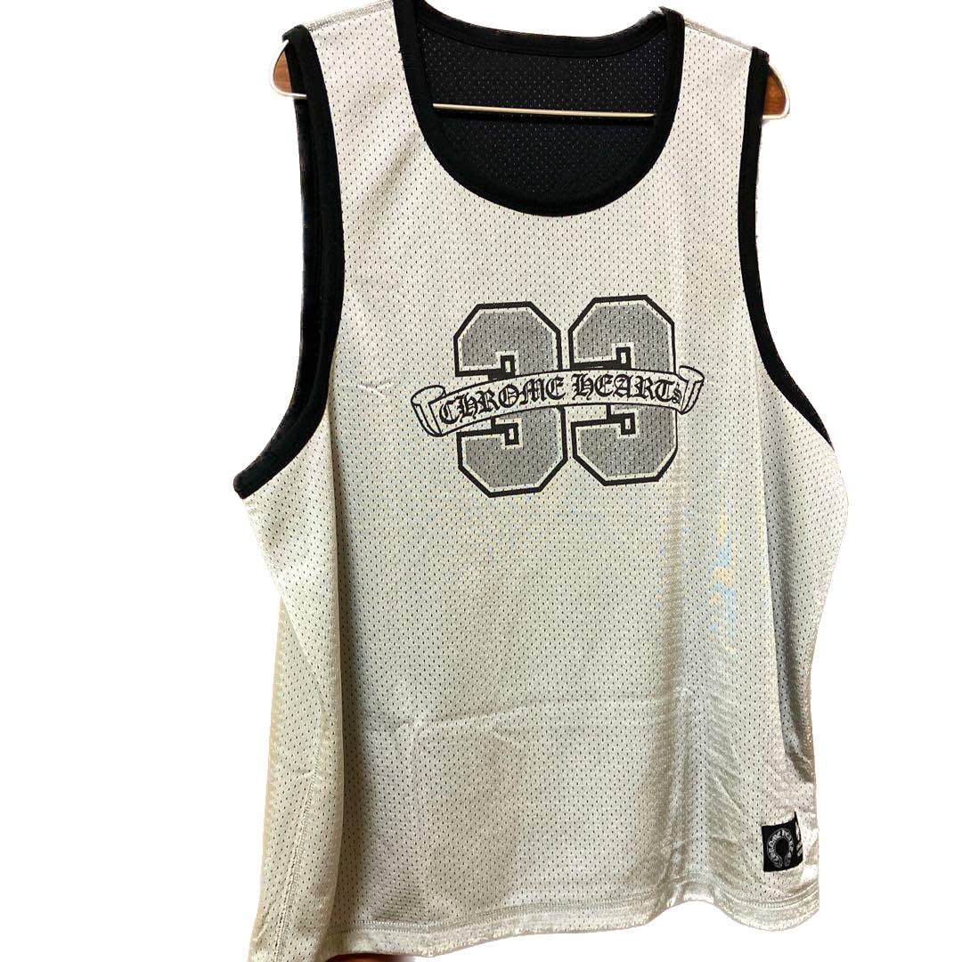 Chrome Hearts Mesh Baketball Mesh Reversible Warm Up Jersey