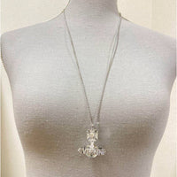 Thumbnail for Vivienne Westwood Crystal Small Spellout Orb Necklace