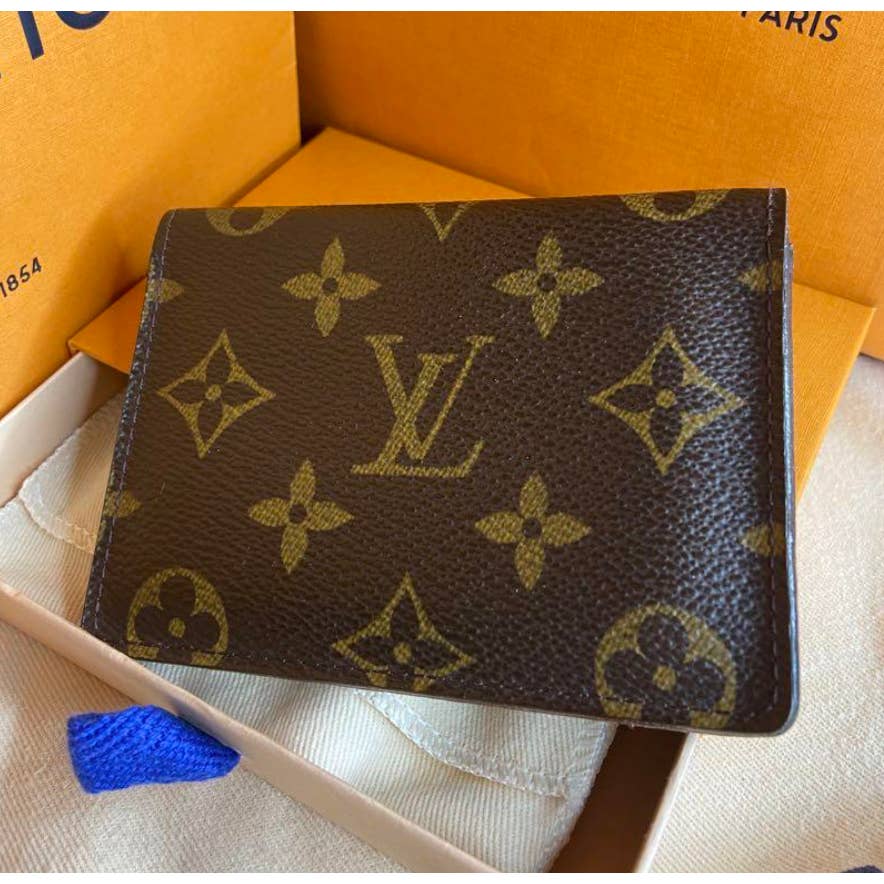 LV LOUIS VUITTON Card Case Wallet Regular Case Monogram