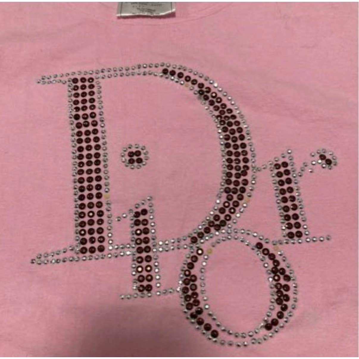 Christian Dior Iconic rhinestone logo Dior Top