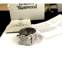 Thumbnail for VIVIENNE WESTWOOD Pave Belt Silver Ring