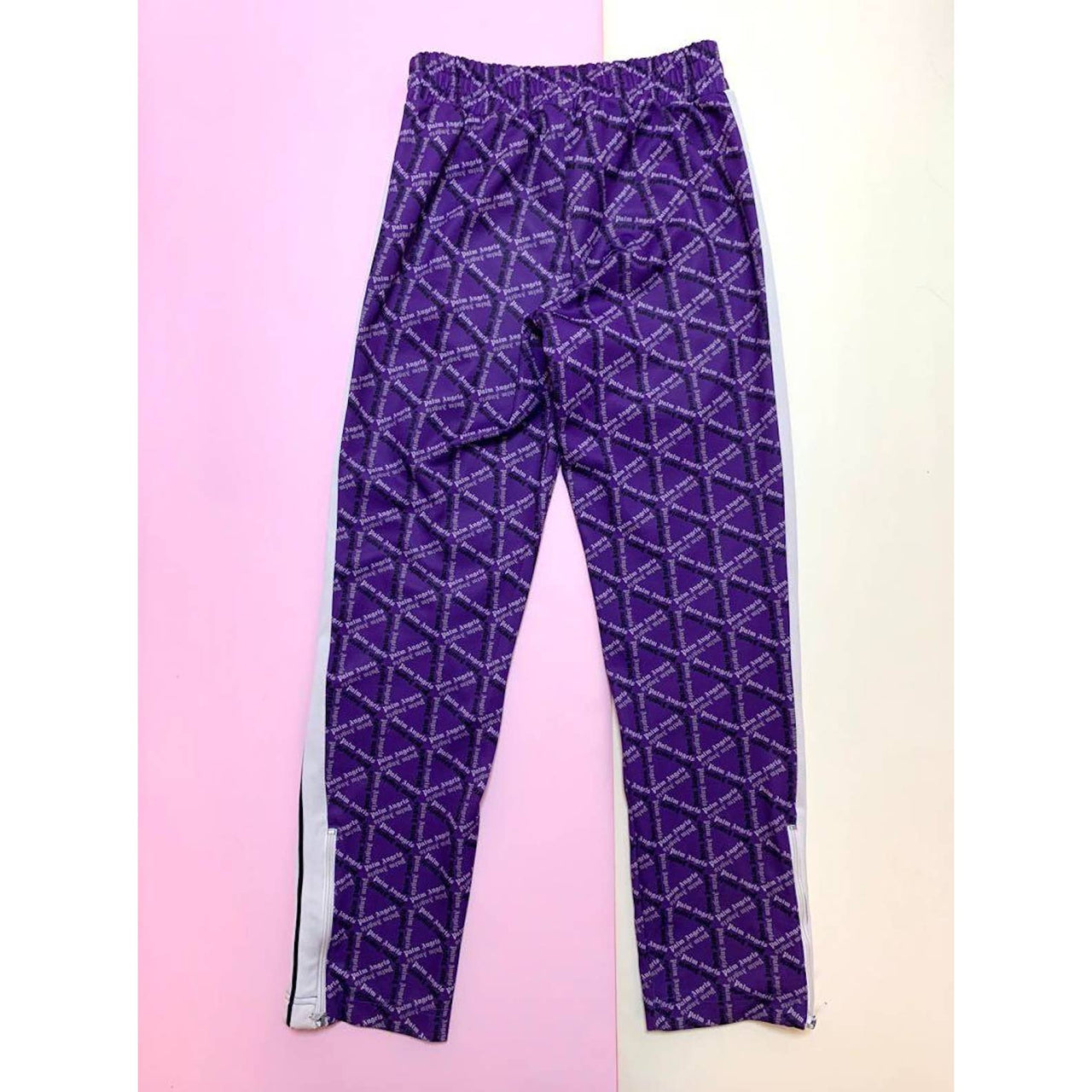 Palm Angels Storm Monogram Sweatpants Purple