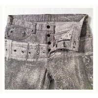 Thumbnail for A-POC Issey Miyake Archive Jacquard trompe loel belt jeans