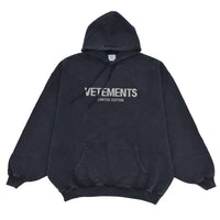 Thumbnail for VETEMENTS Crystal embellished logo HOODIE