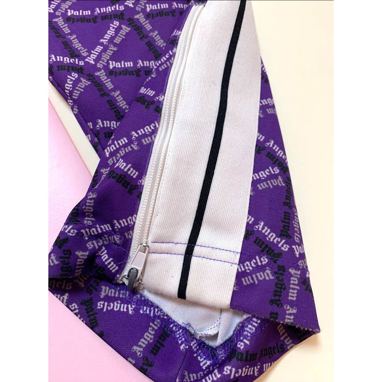 Palm Angels Storm Monogram Sweatpants Purple