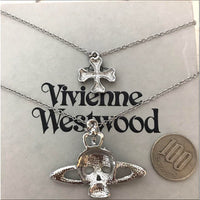 Thumbnail for Vivienne westwood layered cross and bones necklace