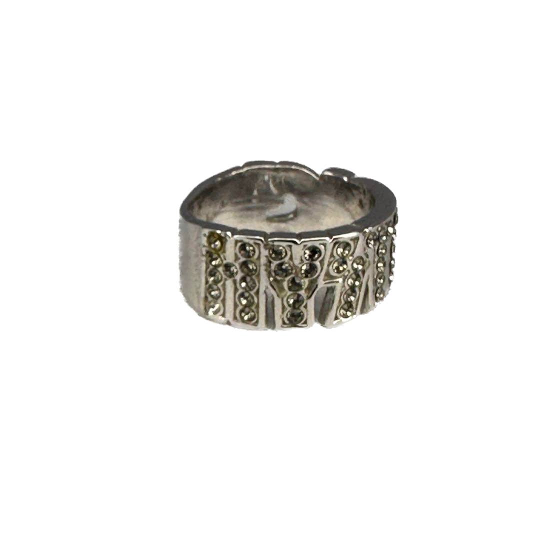 Archive Rare Hysteric Glamour Rhinestone Spellout Ring